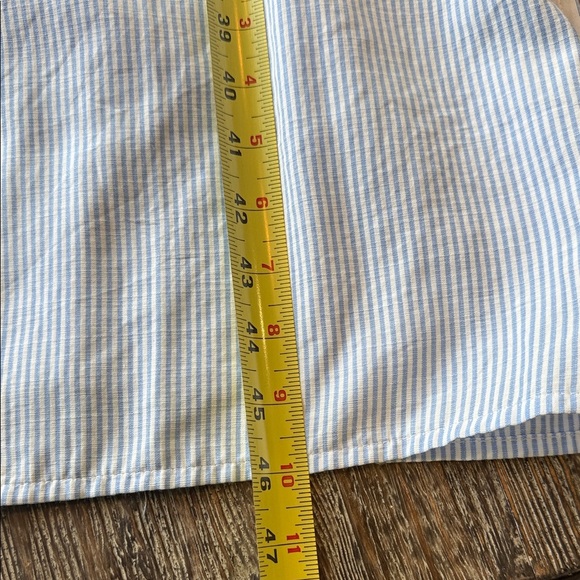 J. Marie Embroidered Pinstripe Sleeveless Dress with Floral Design L - Picture 14 of 15